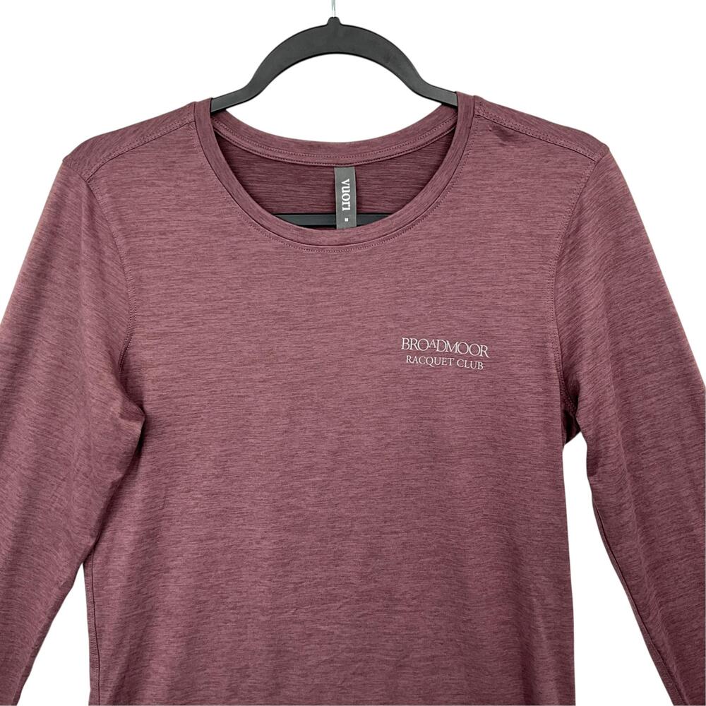 Vuori Long Sleeve Lux Crew Top Womens Medium Purple Broadmoor Racquet Club - Picture 2 of 11